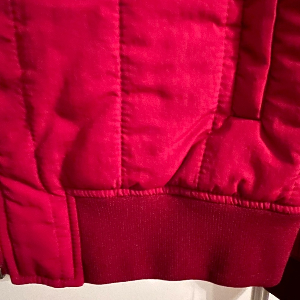 New Lacoste Red Bomber Jacket Size 36 - Picture 6 of 11